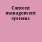 Content management systems