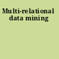 Multi-relational data mining
