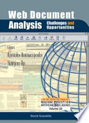 Web document analysis challenges and opportunities /