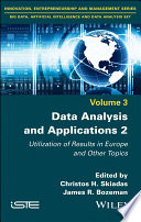 Data analysis and applications 2. utilization of results in Europe and other topics /