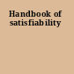 Handbook of satisfiability