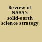 Review of NASA's solid-earth science strategy