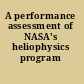 A performance assessment of NASA's heliophysics program