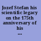Jozef Stefan his scientific legacy on the 175th anniversary of his birth /