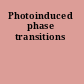 Photoinduced phase transitions