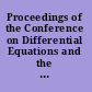 Proceedings of the Conference on Differential Equations and the Stokes Phenomenon Groningen, The Netherlands, 28-30 May 2001 /