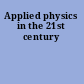 Applied physics in the 21st century