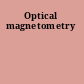 Optical magnetometry