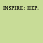 INSPIRE : HEP.