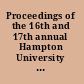 Proceedings of the 16th and 17th annual Hampton University Graduate Studies (HUGS) summer schools on quarks, hadrons, and nuclei 16th annual HUGS, June 11-29, 2001 & 17th annual HUGS, June 3-21, 2002, Newport News, Virginia, USA /