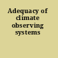 Adequacy of climate observing systems