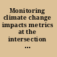 Monitoring climate change impacts metrics at the intersection of the human and Earth systems /