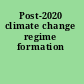 Post-2020 climate change regime formation