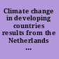 Climate change in developing countries results from the Netherlands climate change studies assistance programme /