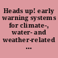 Heads up! early warning systems for climate-, water- and weather-related hazards /