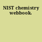 NIST chemistry webbook.