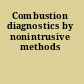 Combustion diagnostics by nonintrusive methods