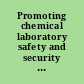 Promoting chemical laboratory safety and security in developing countries