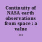 Continuity of NASA earth observations from space : a value framework /