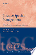 Invasive species management : a handbook of principles and techniques /