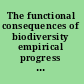 The functional consequences of biodiversity empirical progress and theoretical extensions /