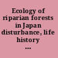 Ecology of riparian forests in Japan disturbance, life history and regeneration /