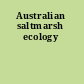 Australian saltmarsh ecology