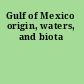 Gulf of Mexico origin, waters, and biota