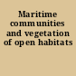 Maritime communities and vegetation of open habitats