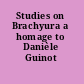 Studies on Brachyura a homage to Danièle Guinot /