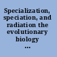 Specialization, speciation, and radiation the evolutionary biology of herbivorous insects /