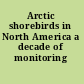 Arctic shorebirds in North America a decade of monitoring /