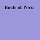 Birds of Peru