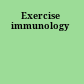 Exercise immunology