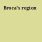Broca's region