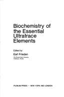 Biochemistry of the essential ultratrace elements /