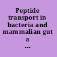 Peptide transport in bacteria and mammalian gut a Ciba Foundation symposium.