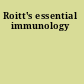 Roitt's essential immunology
