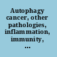 Autophagy cancer, other pathologies, inflammation, immunity, infection, and aging /