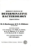 Bergey's manual of determinative bacteriology /