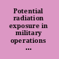 Potential radiation exposure in military operations protecting the soldier before, during, and after /
