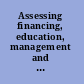 Assessing financing, education, management and policy context for strategic planning of human resources for health