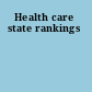 Health care state rankings