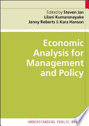 Economic analysis for management and policy