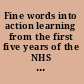 Fine words into action learning from the first five years of the NHS clinical governance support team /