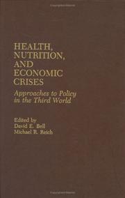 Health, nutrition, and economic crises : approaches to policy in the Third World /