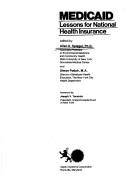 Medicaid : lessons for national health insurance /