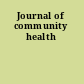Journal of community health