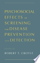 Psychosocial effects of screening for disease prevention and detection