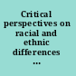 Critical perspectives on racial and ethnic differences in health in late life